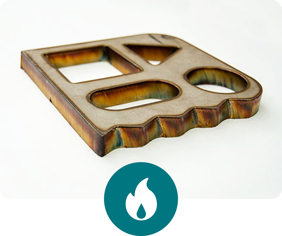 Plasmageschnittenes Teil